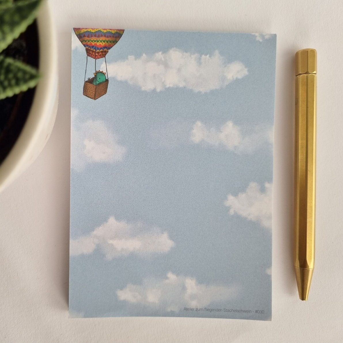 Dino Notizblock Ballon