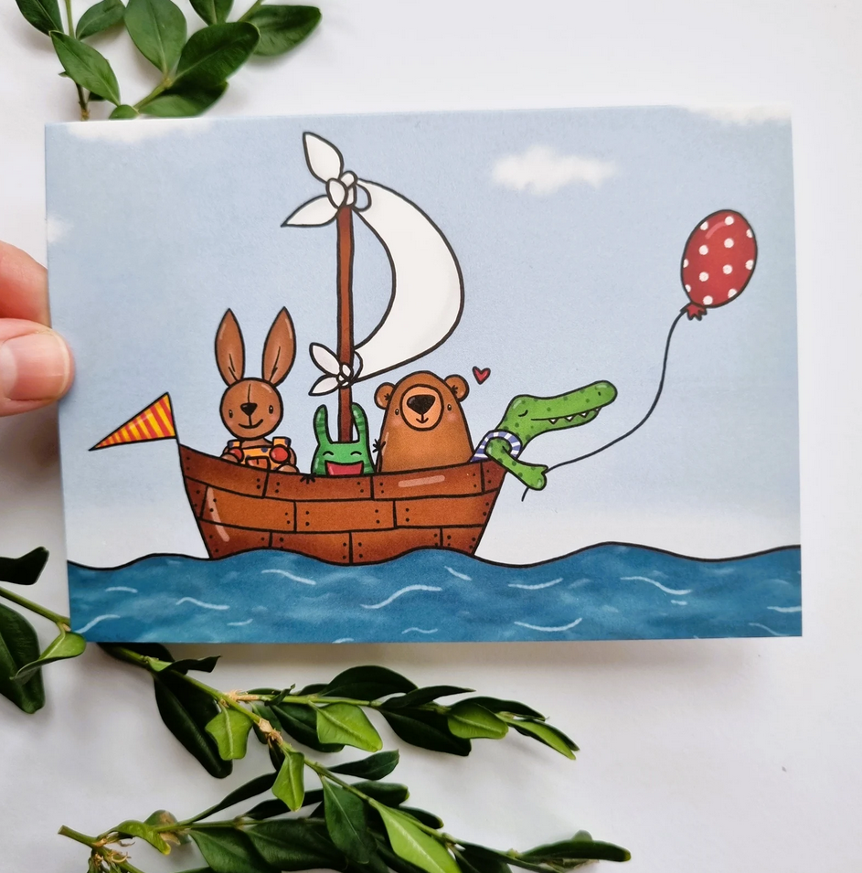 Freunde Geburtstag Klappkarte