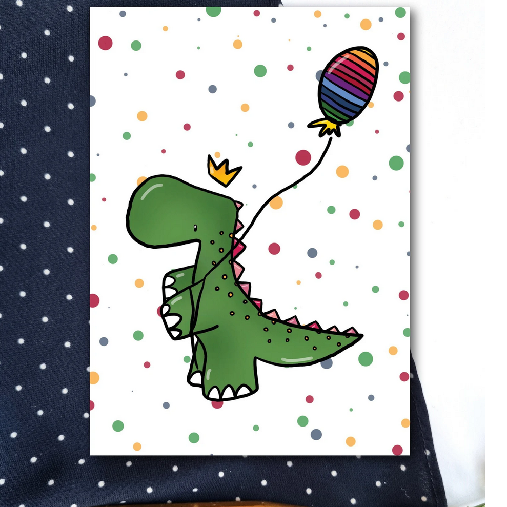 Dino Kindergeburtstag Karte
