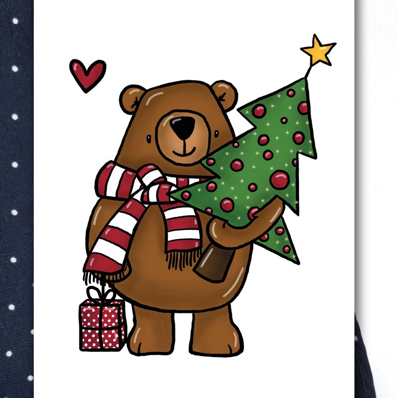 Weihnachtskarte Bär