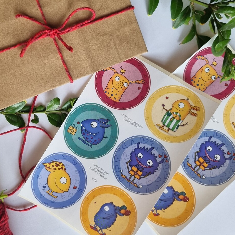 Sticker Aufkleber Monster