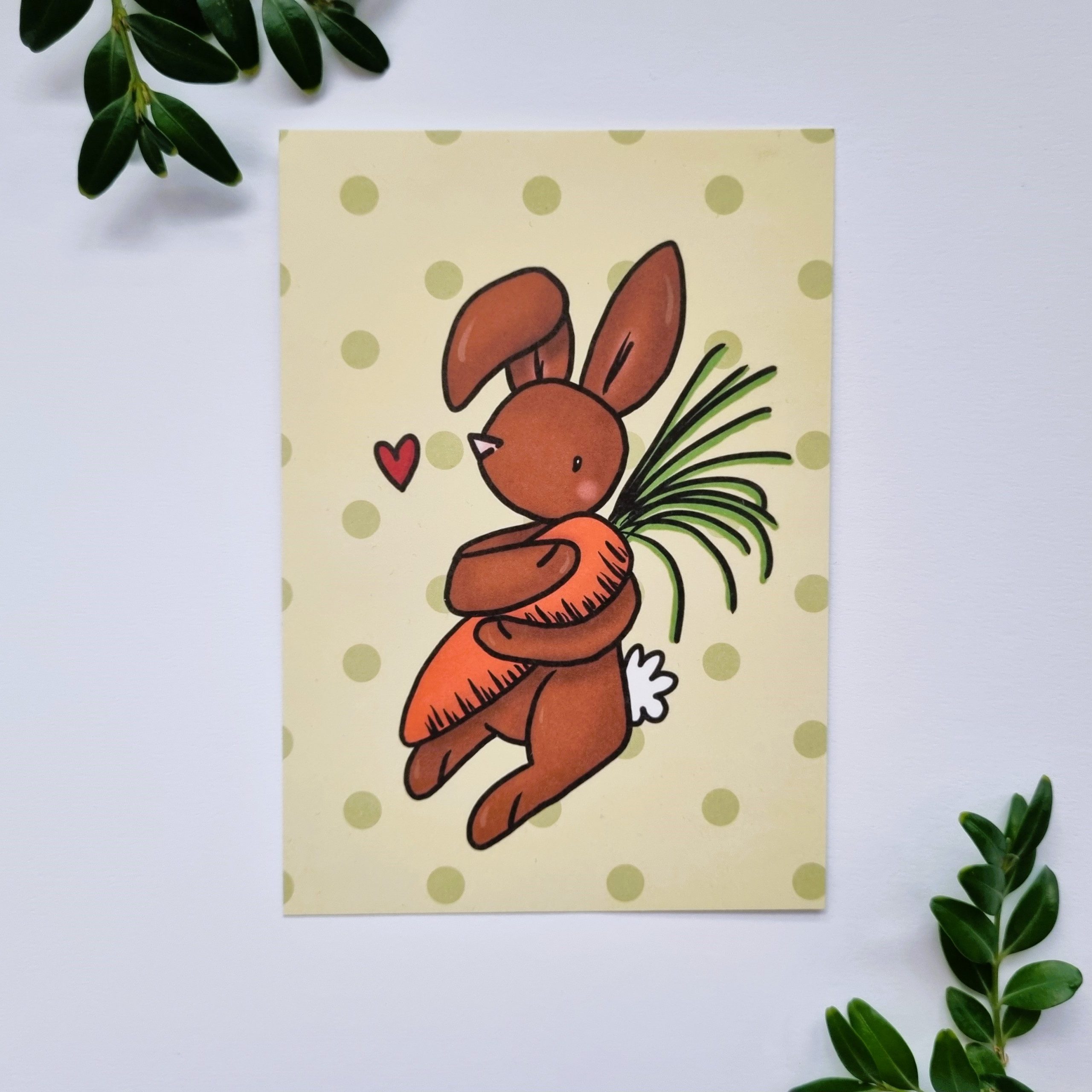 Osterkarte Osterhase