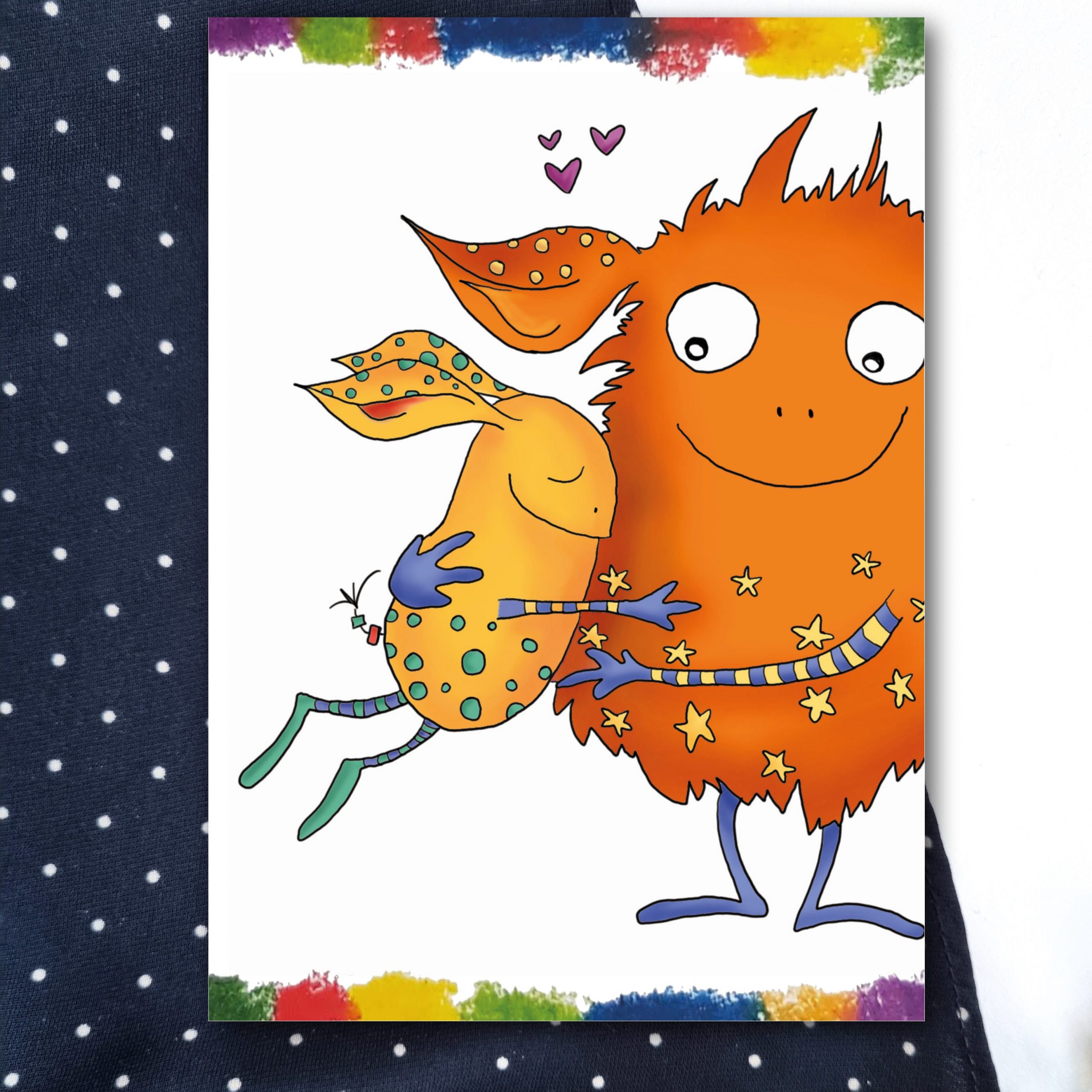 Liebe Postkarte Glückwunsch