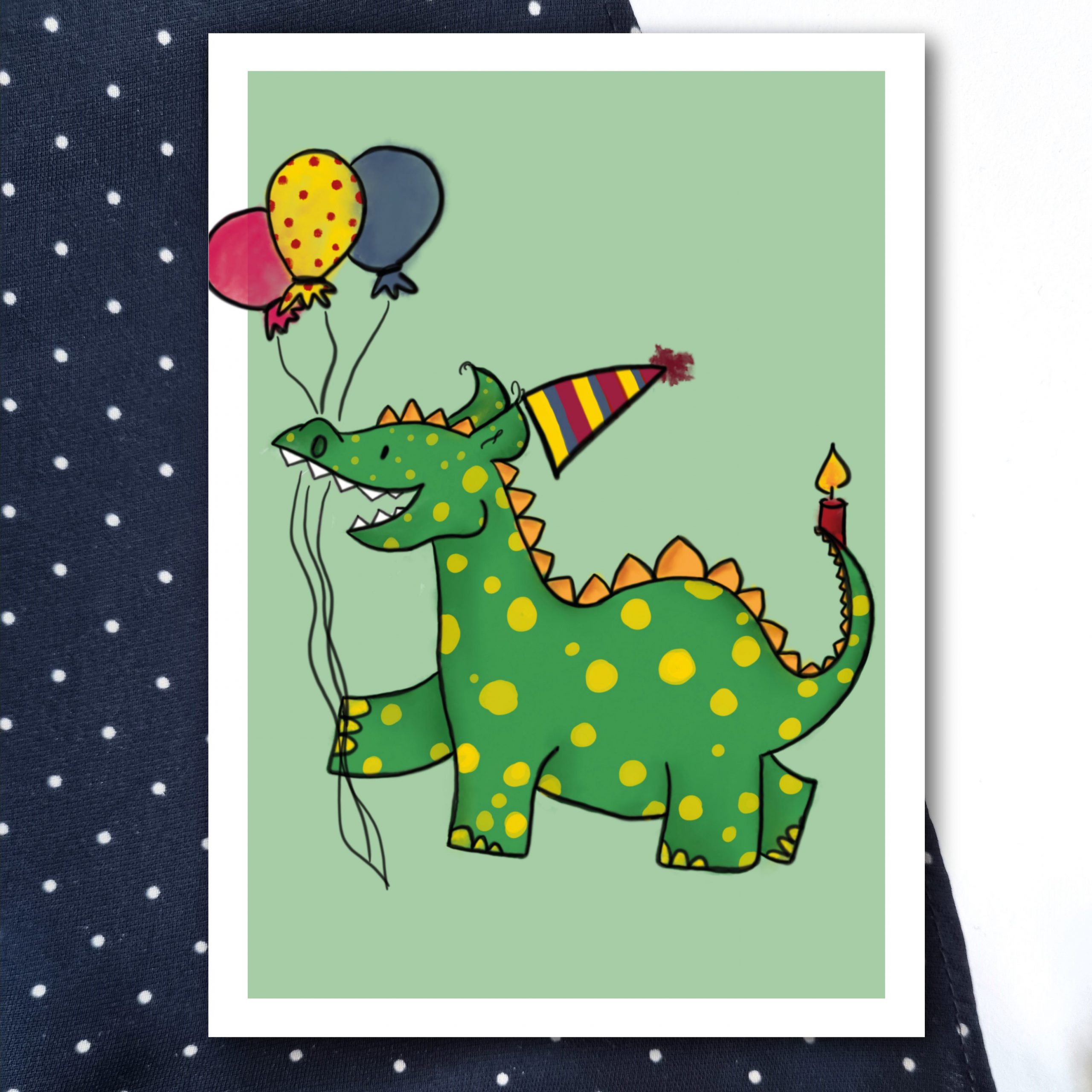 Dino Drache Glückwunsch Geburtstag Karte