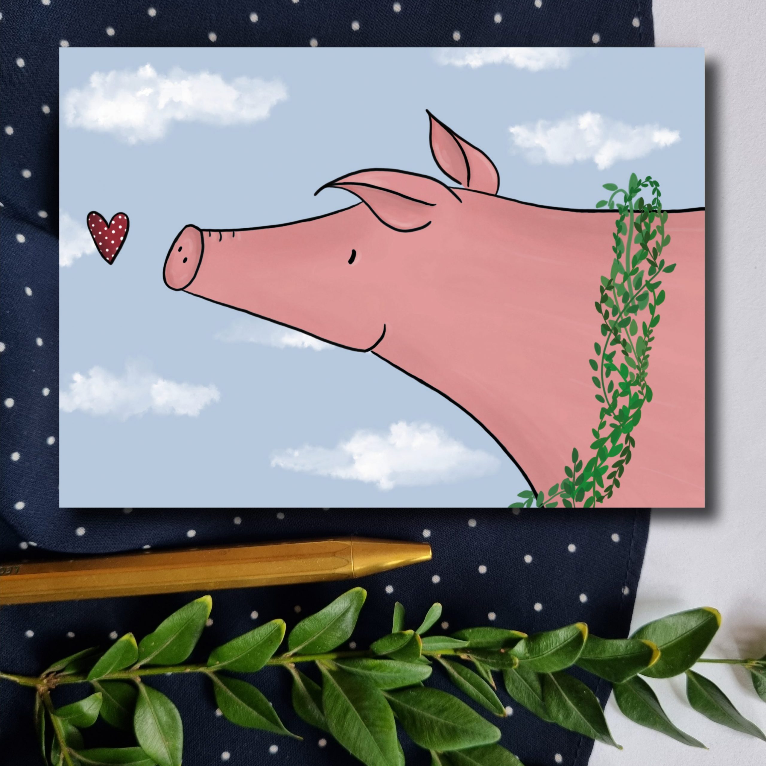 Schwein Glückwunsch Geburtstag KarteGlückwunsch Geburtstag Karte