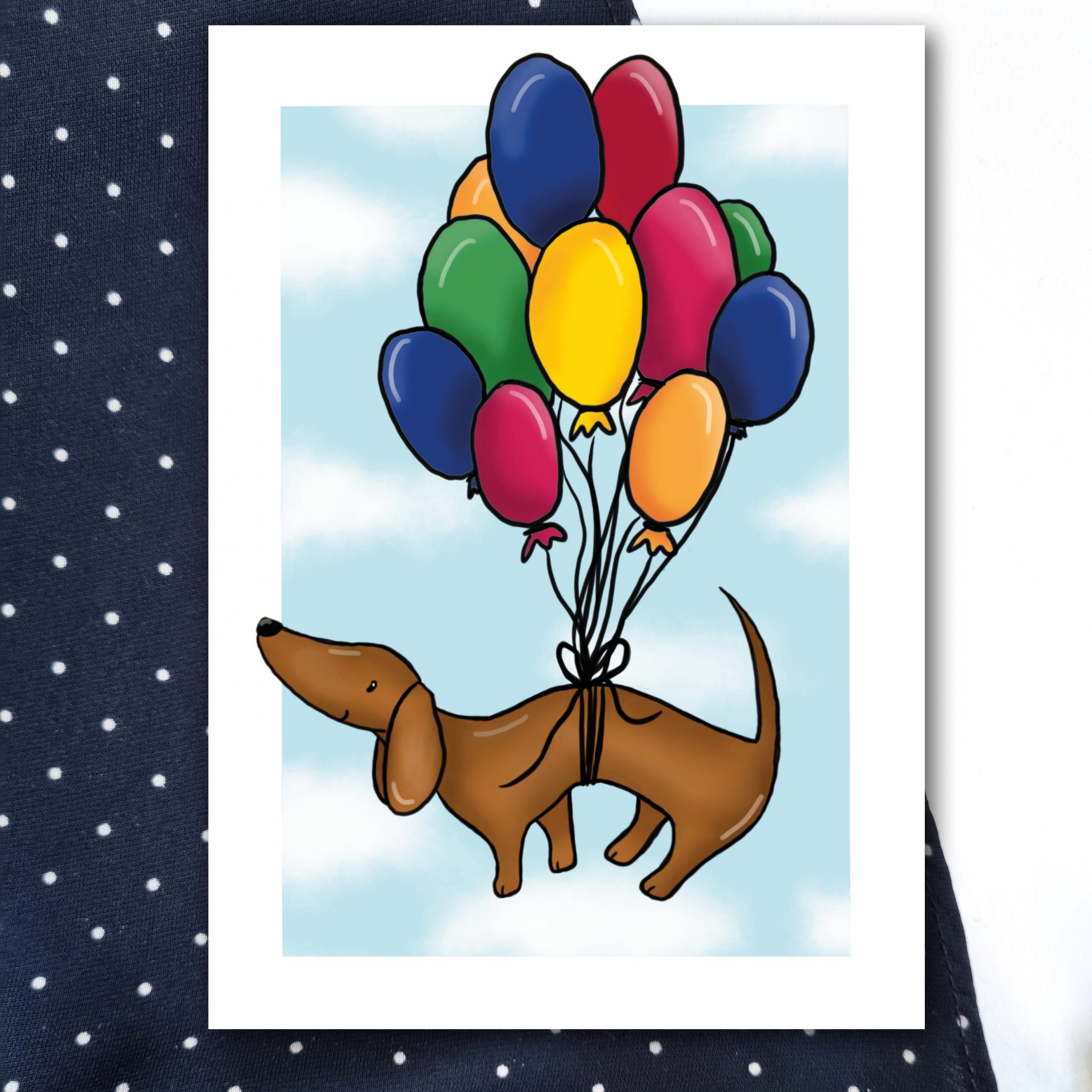 Dackel Geburtstagskarte