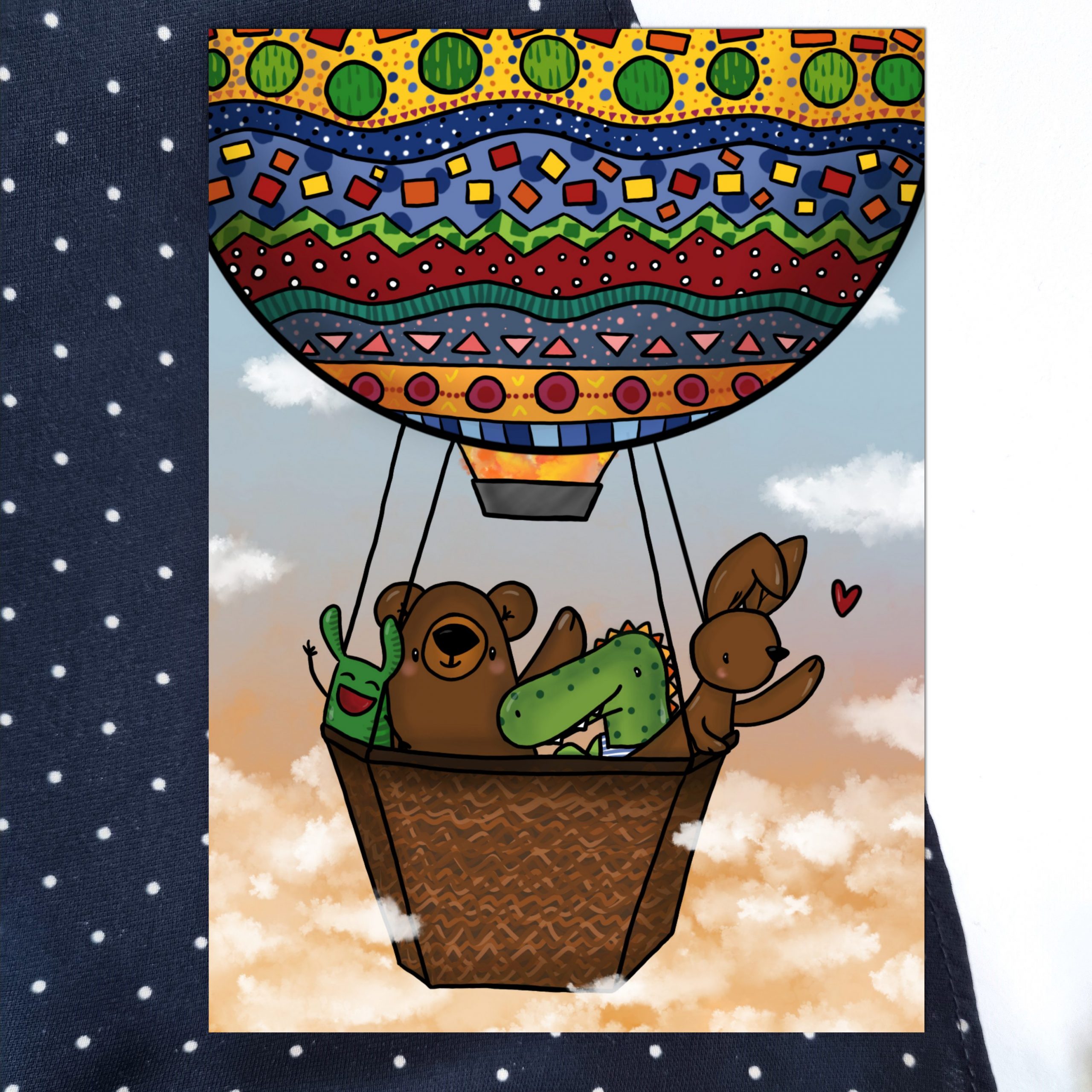 Freunde-Geburtstagskarte