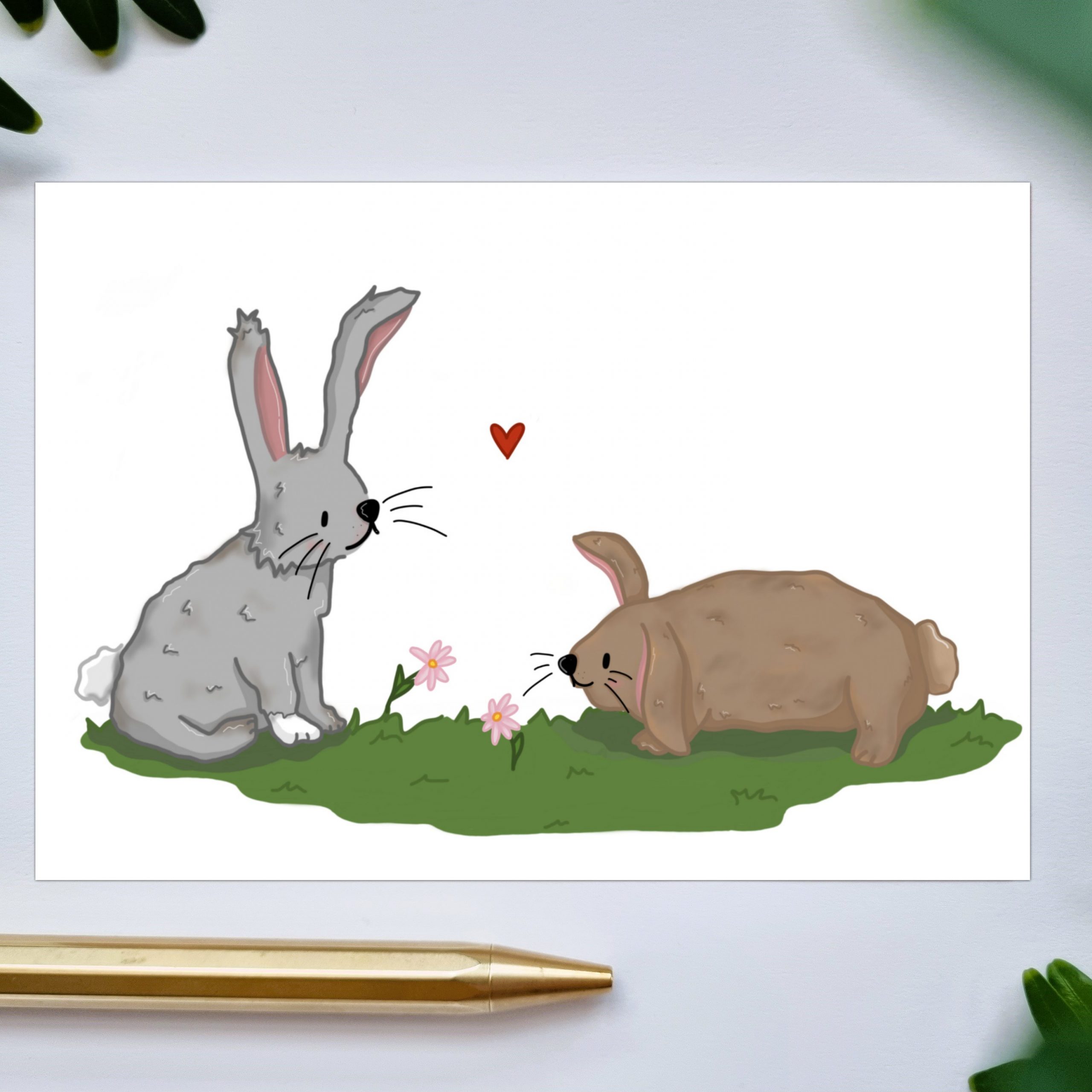 Osterpostkarte-Schecki