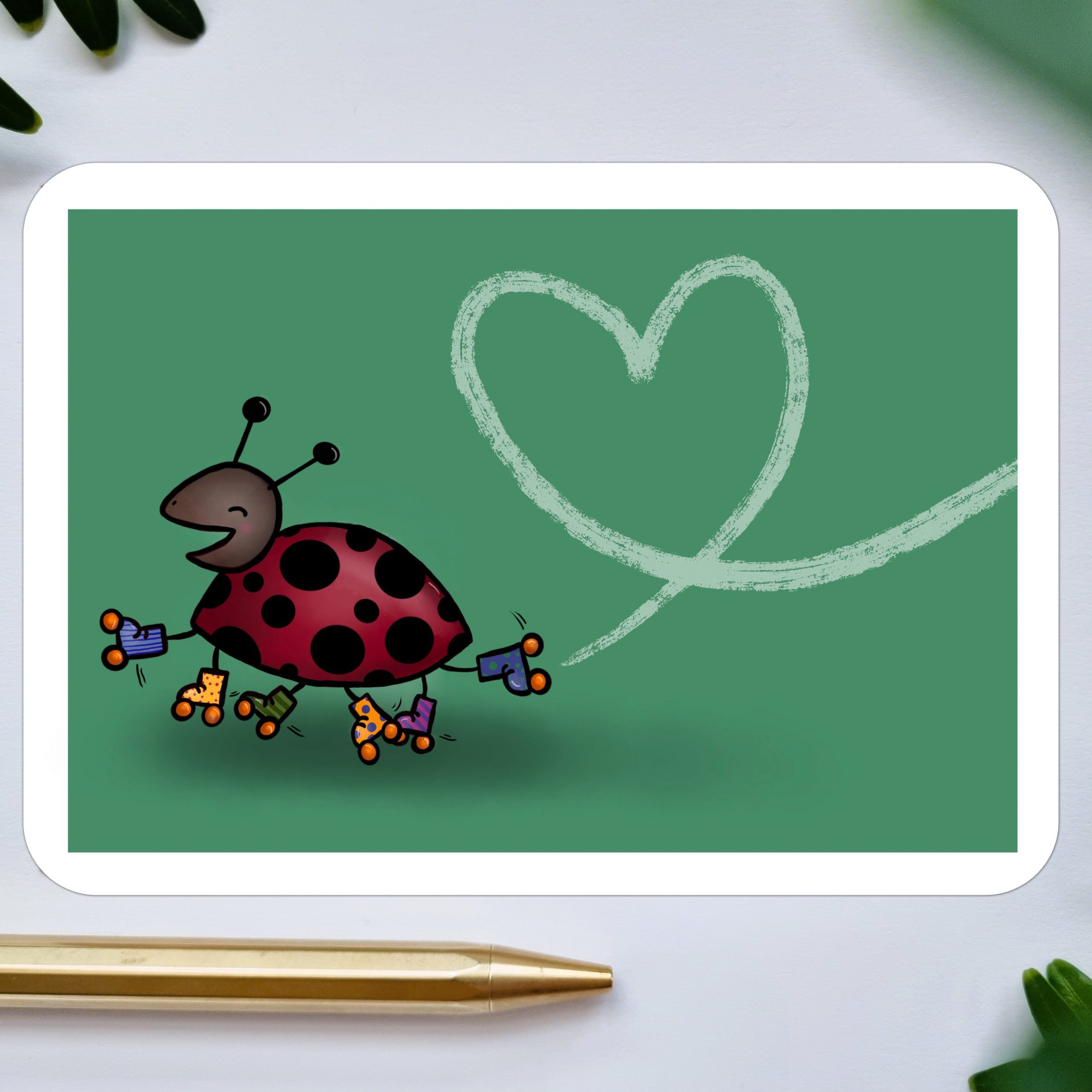 Marienkaefer KArte Geburtstag